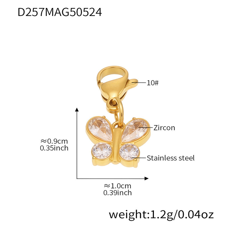 Mili メッキ 18 K 厚いゴールド DIY エナメル釉シングルペンダントニッチファッションパーソナライズされたマリンアクセサリー卸売|undefined