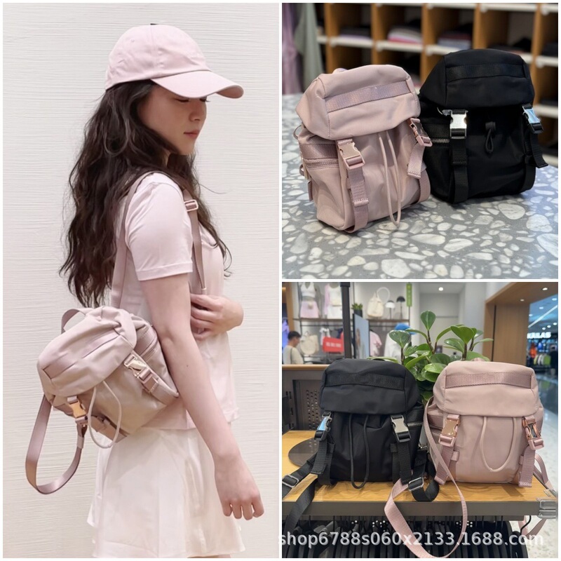 Lululemon Bag 3-Liter Casual Fitness Bag Backpack Single Shoulder Crossbody Bag Nylon Expandable Wear-Resistant Lightweight Bag Lululemon Bag 3-Liter Casual Fitness Bag Backpack Single Shoulder Crossbody Bag Nylon Expandable Wear-Resistant Lightweight Bag