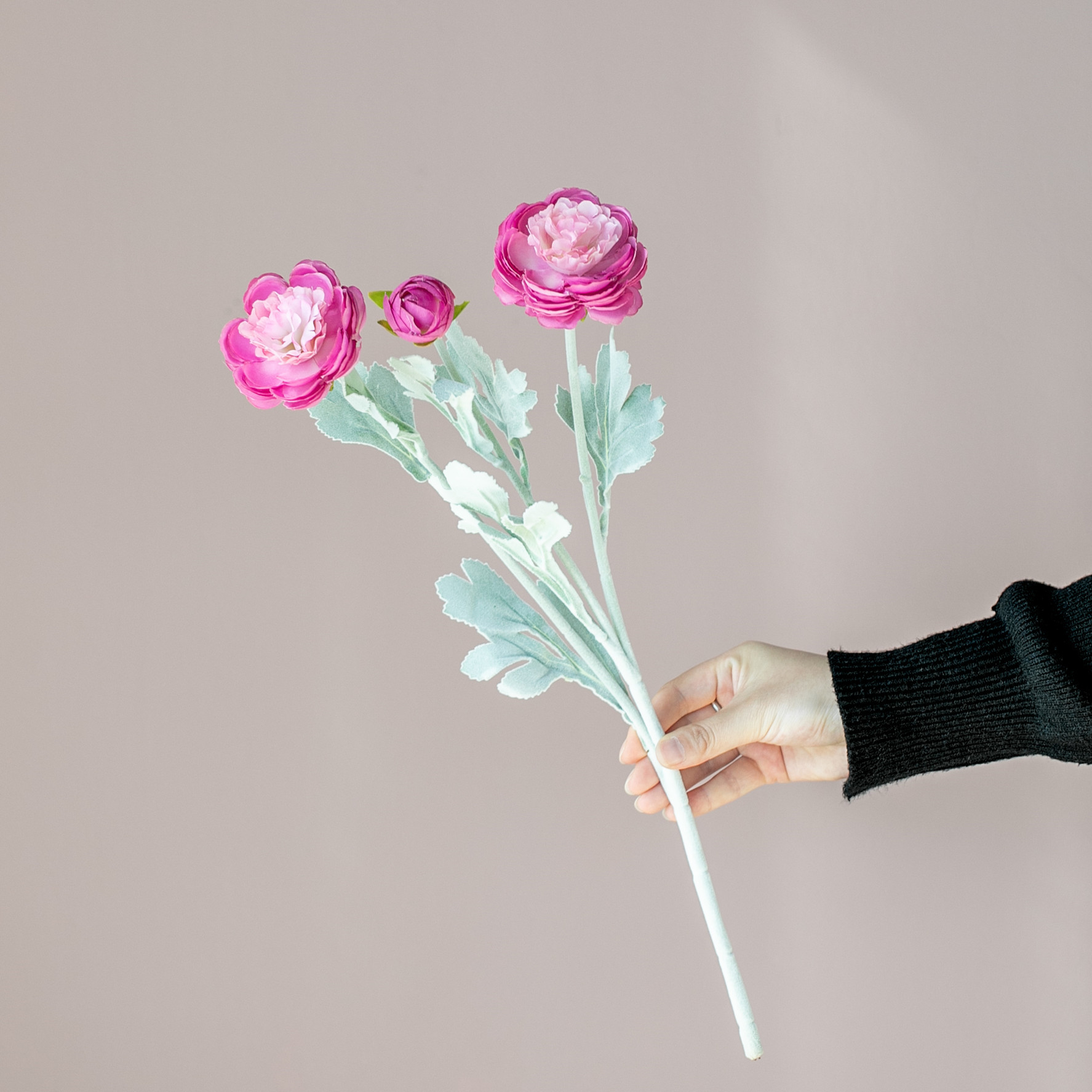 Dom in vrt umetno cvetje flocking 3 glave izpostavljeni lotos okraski za dom umetno cvetje prenos v živo umetno cvetje na debelo_voghion.com