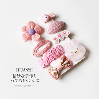 少女心粉色系发夹女网红2022年新款侧边发卡可爱刘海夹子儿童头饰