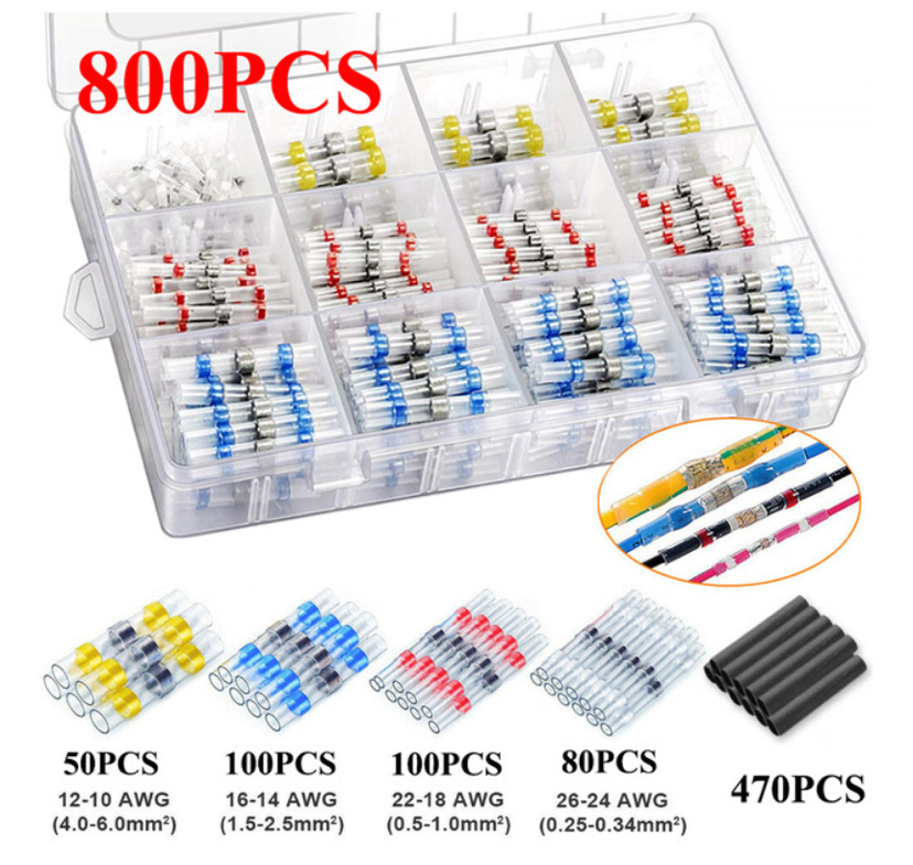 800PC 박스 (흰색 80 빨강 100 파랑 100 노랑 50 + 470 검정 튜브)