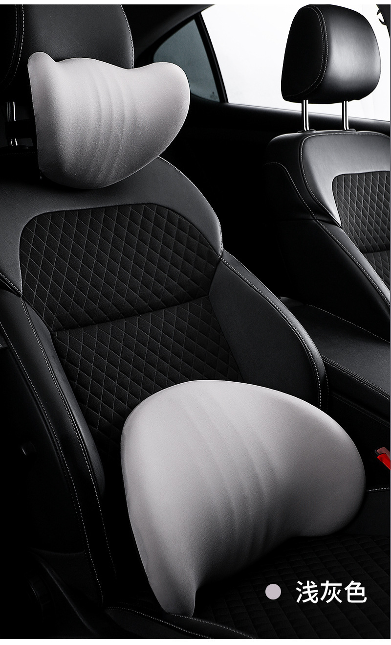 Car Driver's Seat Lumbar Support Pillow Memory Foam Car Backrest Cushion Slow Rebound Coccyx Pressure Relief Support Lumbar Support