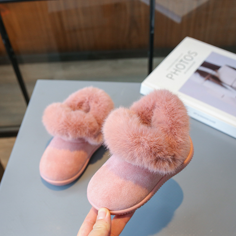 Kinderschneestiefel 2023 Winter Neue Mode Herren- und Damenbabys 0-3 Jahre alt Plüsch verdickte warme weiche Sohle_voghion.com