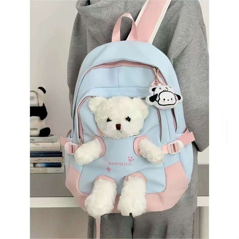 かわいいクマのランドセル女子日本の高校生中学生少女漫画クラスバックパック旅行バックパック|undefined
