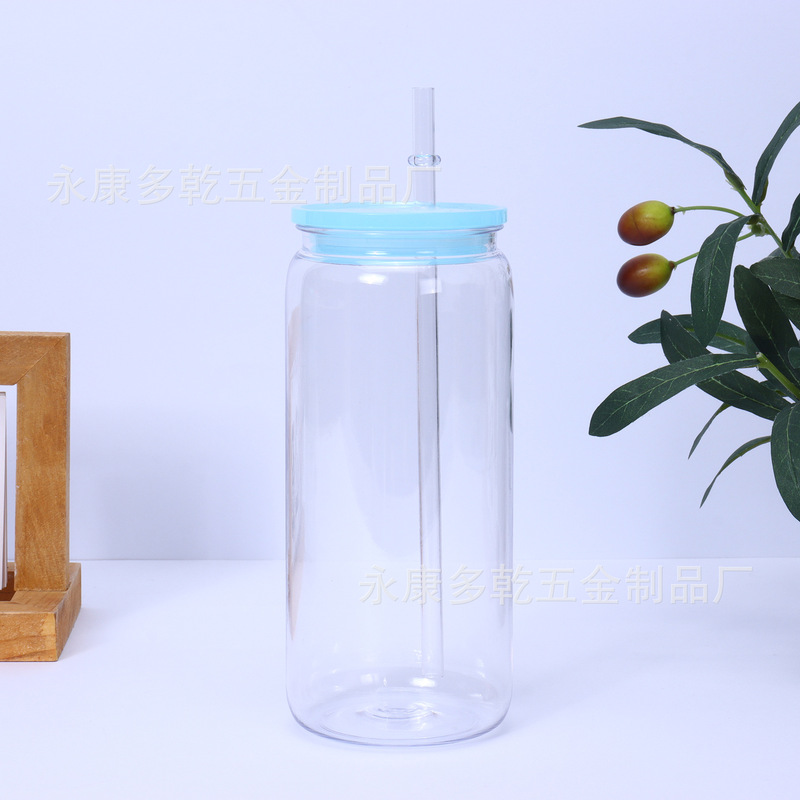 新品16オンスカラープラスチックメイソンカップカラーゼリースノーボールカップストローカップ20オンス二重プラスチックカップ|undefined