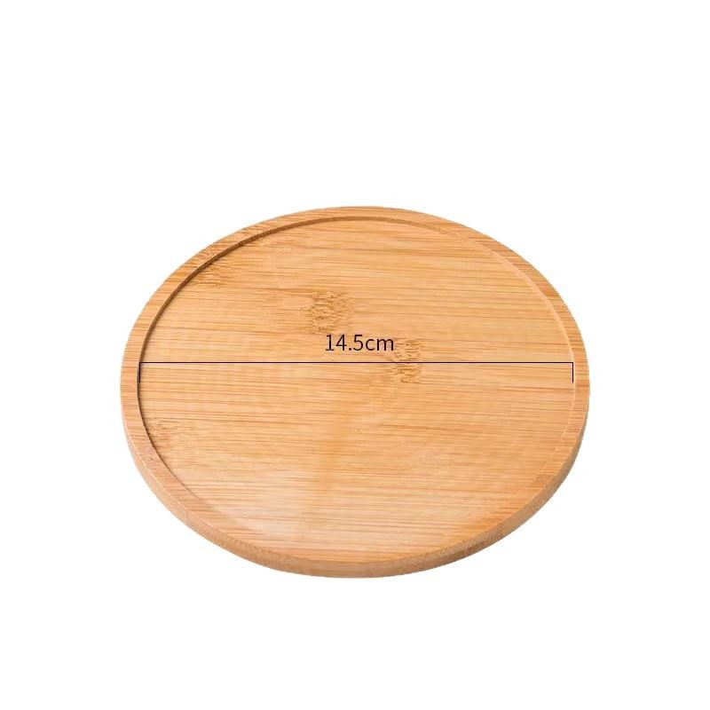 Base de maceta, bandeja de bambú, base de bambú, embrión, fondo de bambú, fondo de bambú de forma especial, posavasos, plataforma transfronteriza, fondo de té, ronda