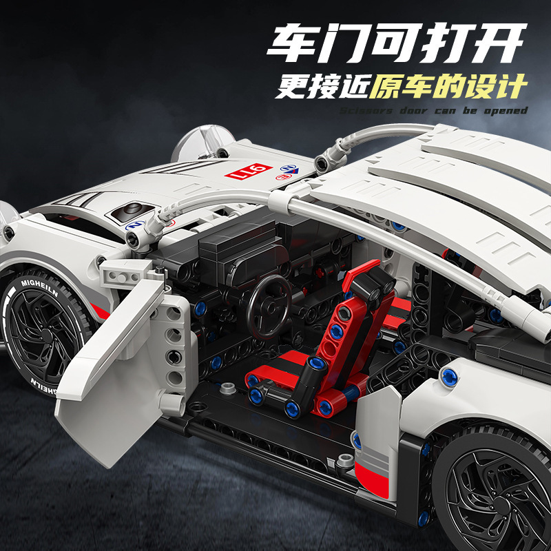 Building Set (Lego) Racing Car — Pull‑Back & 1:14 Remote Models, 55–910 pcs