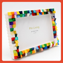 ✅儿童diy马赛克积木相框摆台幼儿园学生活动礼品纪念相册