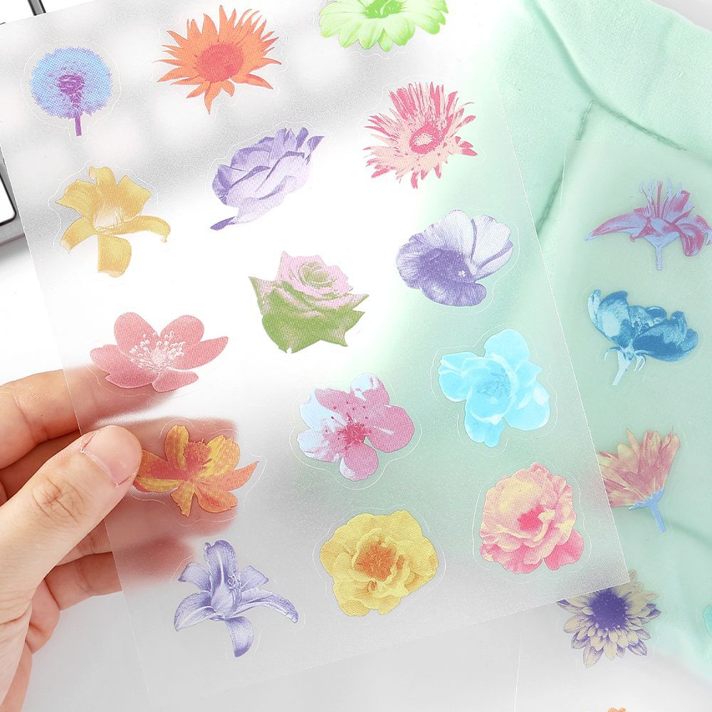 Pegatina de PET mate de PaperMore, poesía de luces y sombras, material de decoración de tienda de comida creativa, pegatina de película de corte