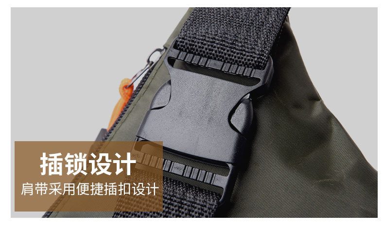 New waterproof men's crossbody bag for casual sports and travel, single-shoulder chest bag, fashionable and versatile backpack undefined