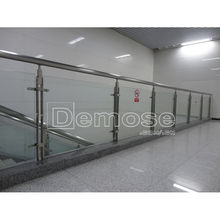 户外钢化玻璃栏杆 栏板大厦 商业酒店大堂防护栏 不锈钢栏杆户外