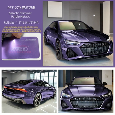 Auto Color Change Film Premium Dazzling Colors - liquid-galaxy-flash-purple-15217m