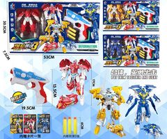 Children's Transformable Warrior Monster God Robot Model Transformer Gun Set Training Class Gift Box