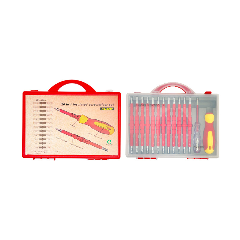 26 하나의 다기능 양방향 드라이버 세트 가전 제품 유지 보수 도구 특수 모양의 스크류 드라이버 텔레스코픽 듀얼 목적