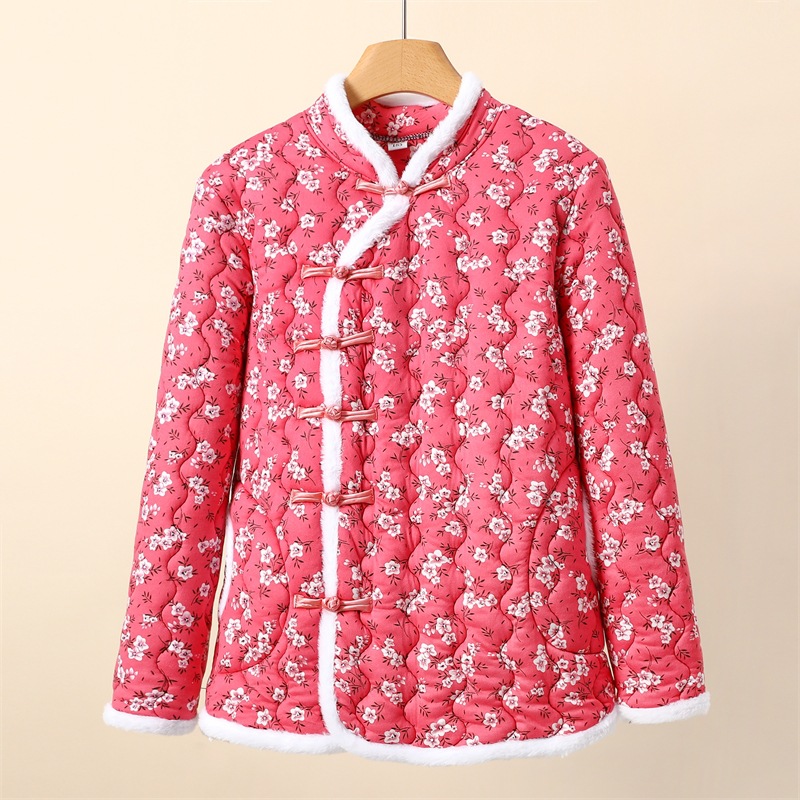 핑크 가지 꽃 퀼트 플레이트 버클