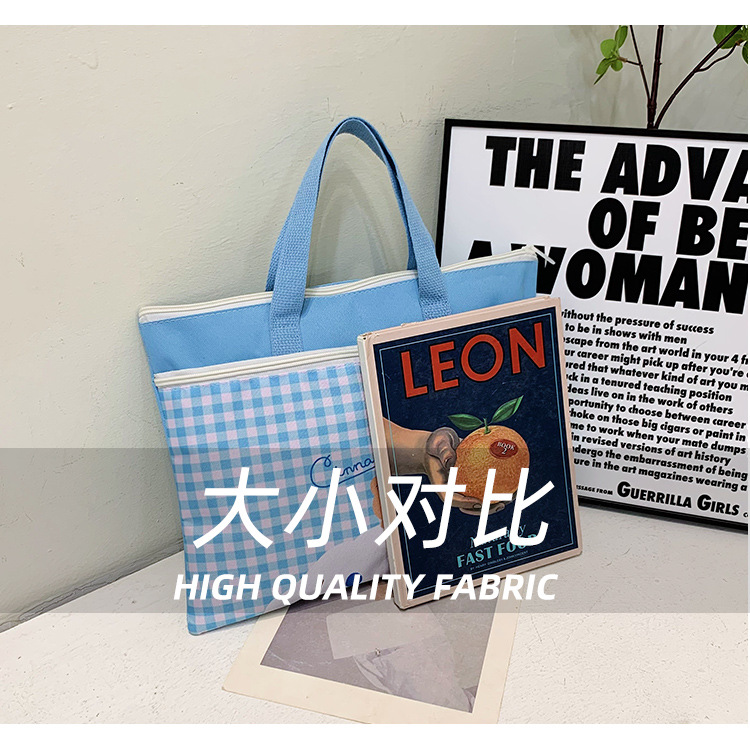 The new Spring 2024 Stardelo minimalist cartoon large-capacity student handbag, study materials and tutorial bag undefined