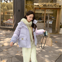 2024年新款时尚短款羽绒棉服女外套设计感小个子棉服加厚宽松