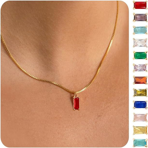sophisticated pendant with zircon