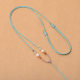 Hand-woven Pearl agate pendant rope pendant rope necklace rope Jade brave peace buckle pendant rope adjustable