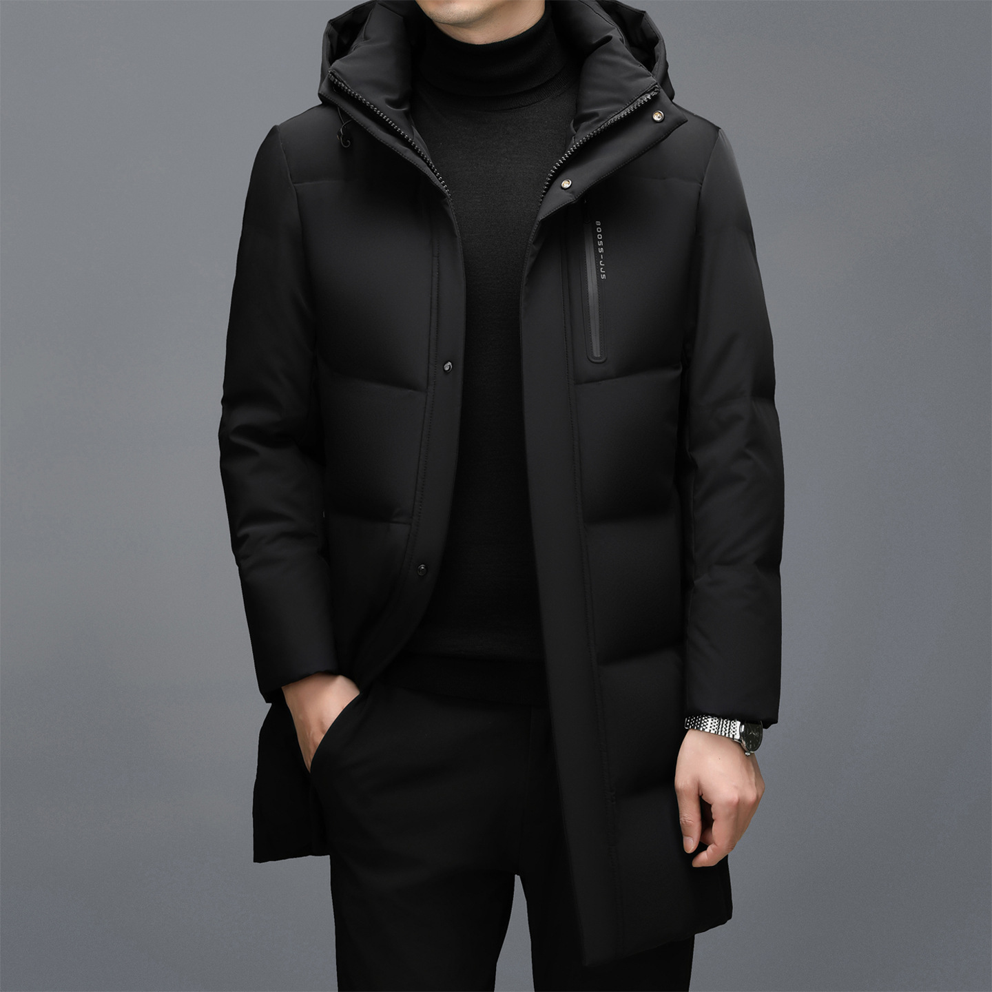 Winter men's warm casual down jacket
