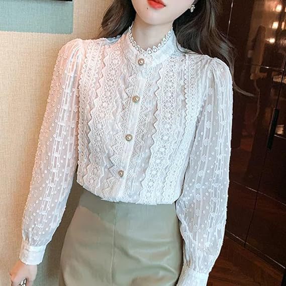 Elegant Lace Women's Shirt - Image 1