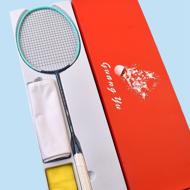 Guangyu 軽量 6U バドミントンラケットトレーニングラケット特殊カーボンファイバーバドミントンラケットシングルラケットホームエンターテイメントラケット|undefined