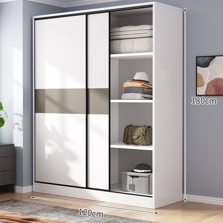 2도어 [문라이트 화이트] 길이 120cm 옷장 업그레이드 및 두꺼워짐