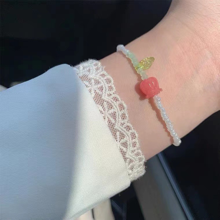 Damen Armbänder Mit Süßen Blumen Perlen display picture 1