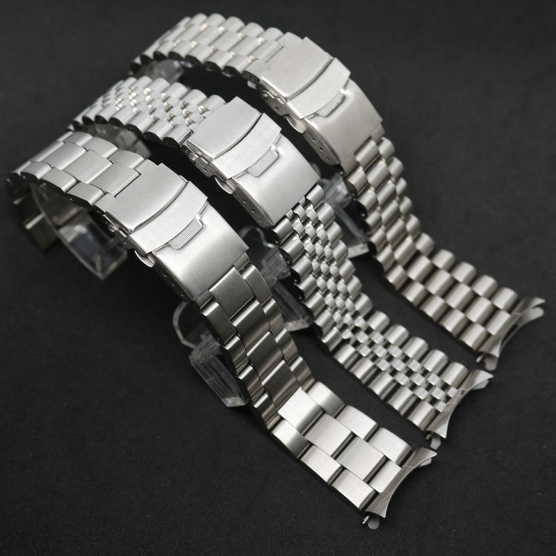 Compatible with Seiko SKX007 009 steel strap stainless steel watch band five-bead diving steel bracelet 20 22mm accessories