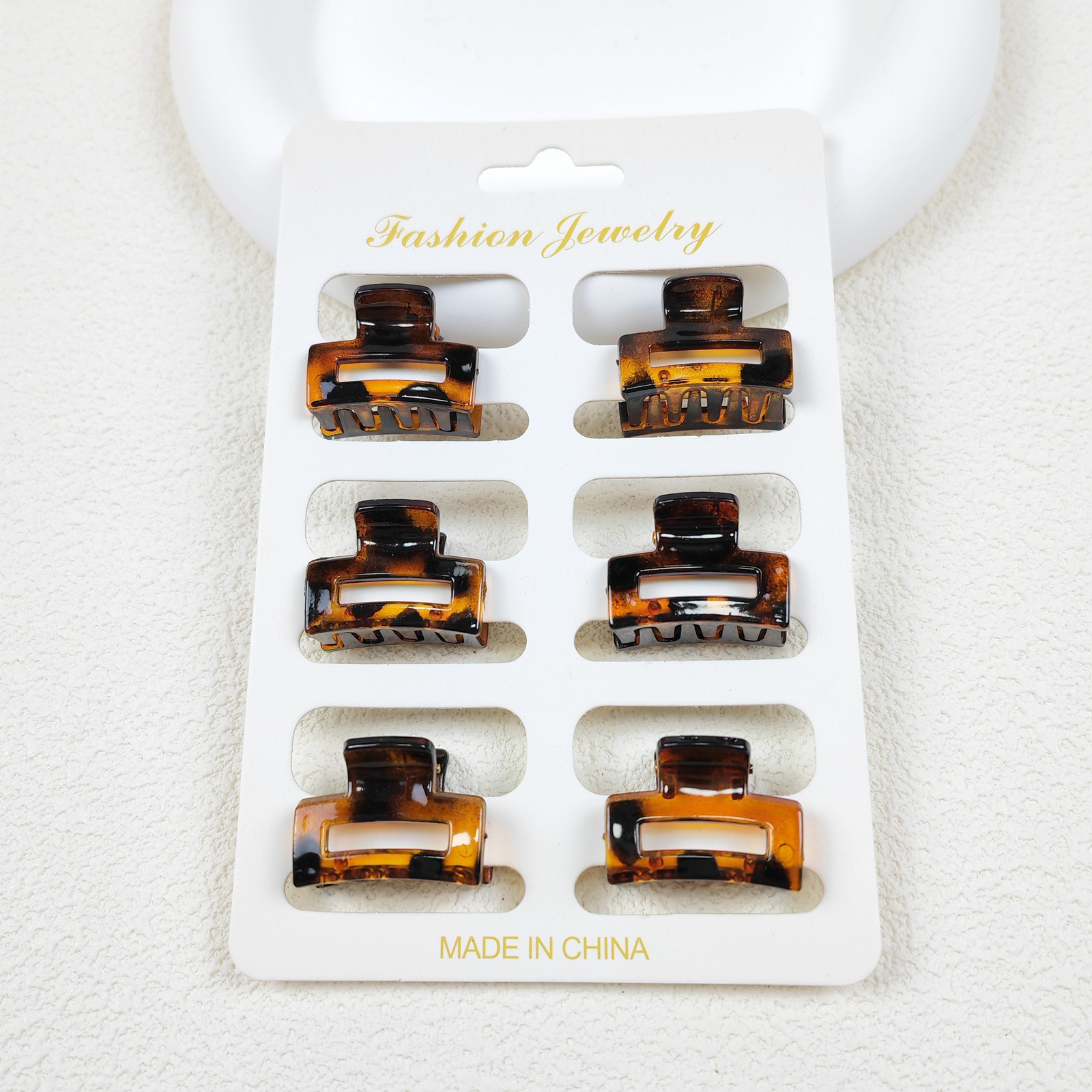 2. 5cm tamaño pequeño mini pinza hueca horquilla cuadrada color caramelo flequillos clip horquilla clip superior Amazon Venta caliente