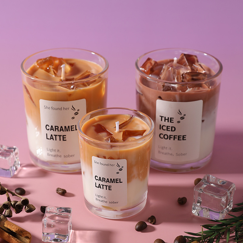 Hand-Poured Jelly Wax Aromatherapy Wax Slices in Cylindrical Shape with Ice Coffee Theme, Customizable with Logo, Exclusively for Cross-Border Sales Hand-Poured Jelly Wax Aromatherapy Wax Slices in Cylindrical Shape with Ice Coffee Theme, Customizable with Logo, Exclusively for Cross-Border Sales