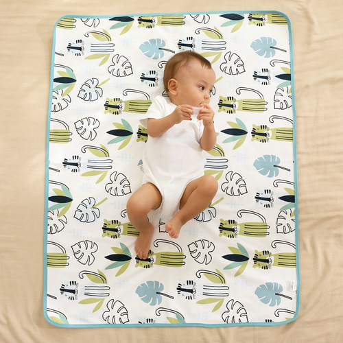 Children's knitted cotton printed diaper pad baby diaper pad baby care pad menstrual period small sheet washable pad