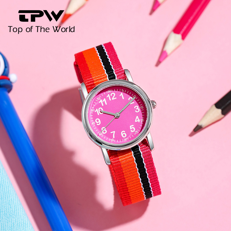 Children's watch Student Watch Fashion Braided one-piece with cute waterproof quartz watch for kids_viptrois.com