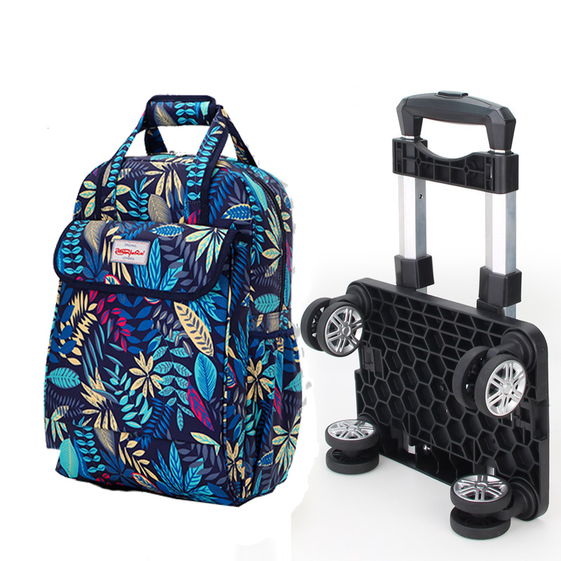 Rueda universal trolley mochila plegable ligero trolley bolsa de viaje de larga y corta distancia bolsa impermeable bolsa de embarque al por mayor