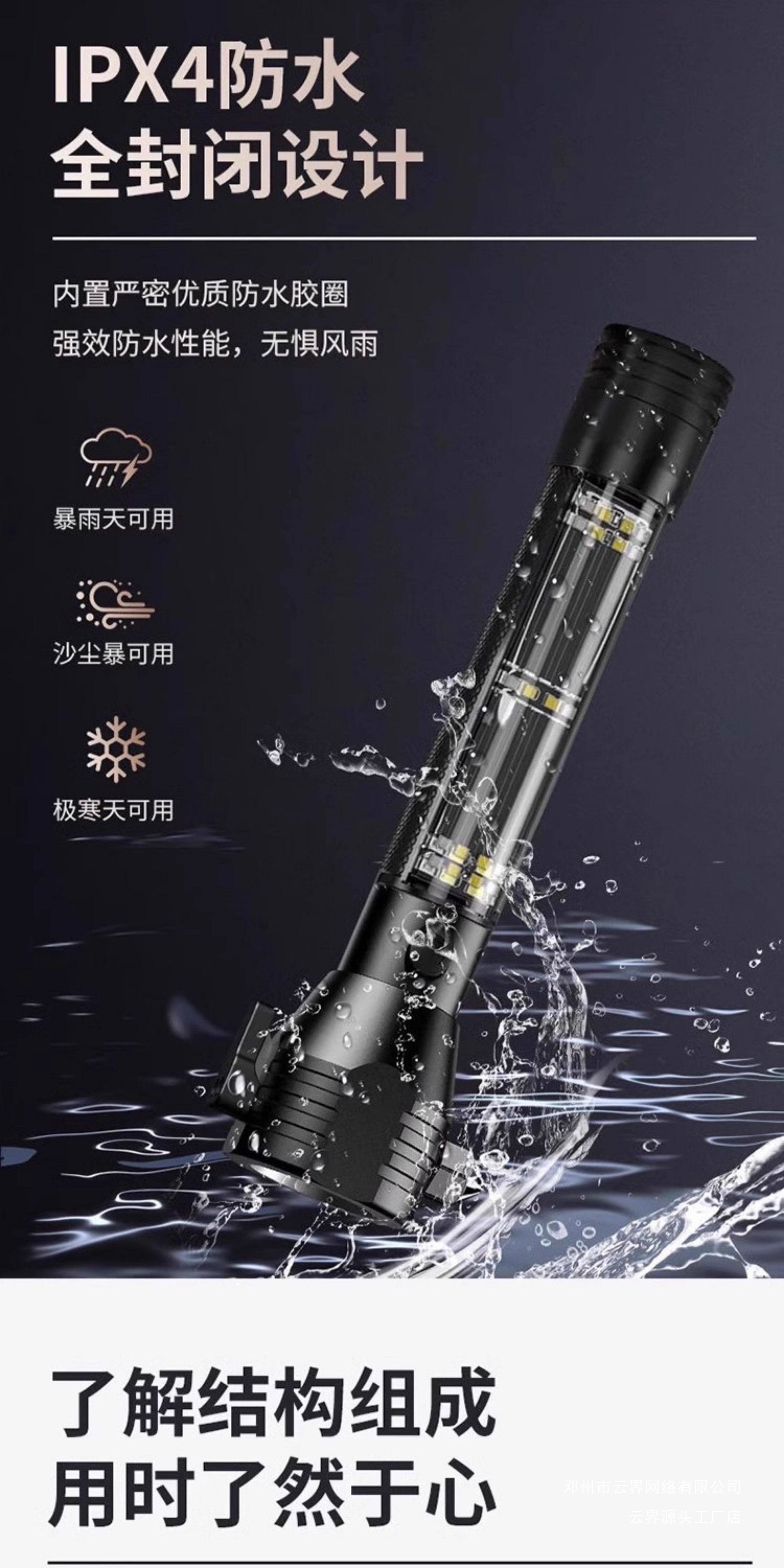 Yunjie Car Safety Hammer Multifunctional Flashlight for Vehicles Car-Mounted Life-Saving Safety Hammer Self-Rescue Window-Breaking Lighting Tool for Vehicles