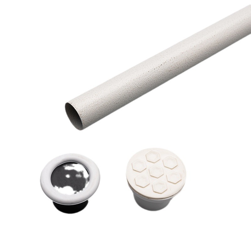 Barra telescópica sin punzonado barra de cortina estante de secado accesorios de cortina soporte Barra de la Bahía ventana dormitorio barra de la cortina baño Barra telescópica