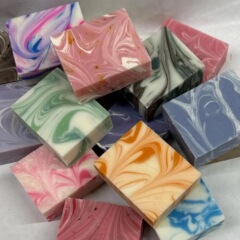 跨境云雾手工皂薰衣草皂洁面沐浴soap清洁仿冷制香皂身体精油肥皂