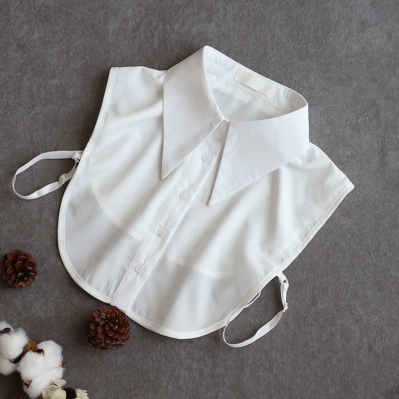 假领子女百搭假领高档万能衣春秋衬衫衣白色透气抗皱装饰跨境直销