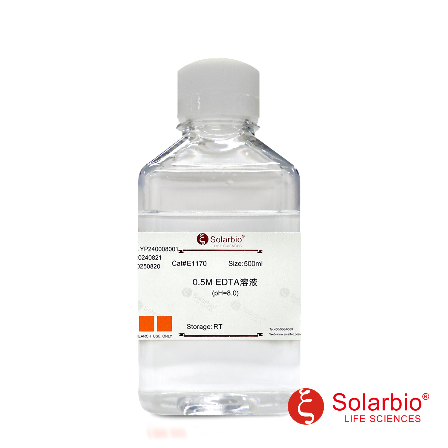 E1170  0.5M EDTA(PH8.0)   EDTA   缓冲液  终止金属依赖性酶