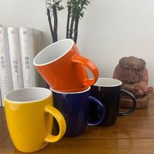 彩陶瓷杯尾货处理库存地摊马克杯子可定制大容量水杯茶杯外贸批发