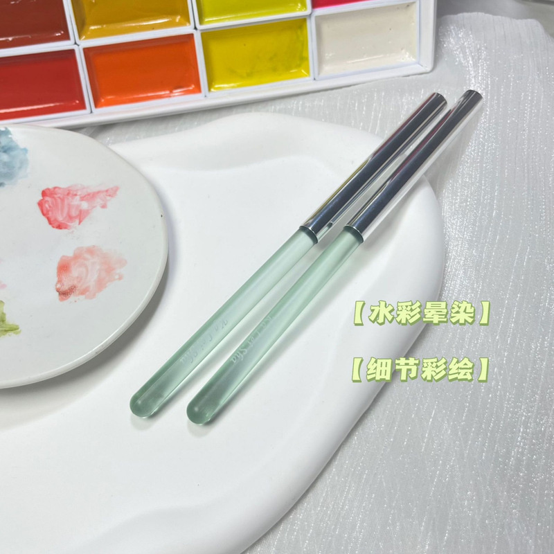 新商品【森の霧シリーズ】水彩筆ネイルアート専用専門の糸を引いて水彩ペンを染めます。|undefined