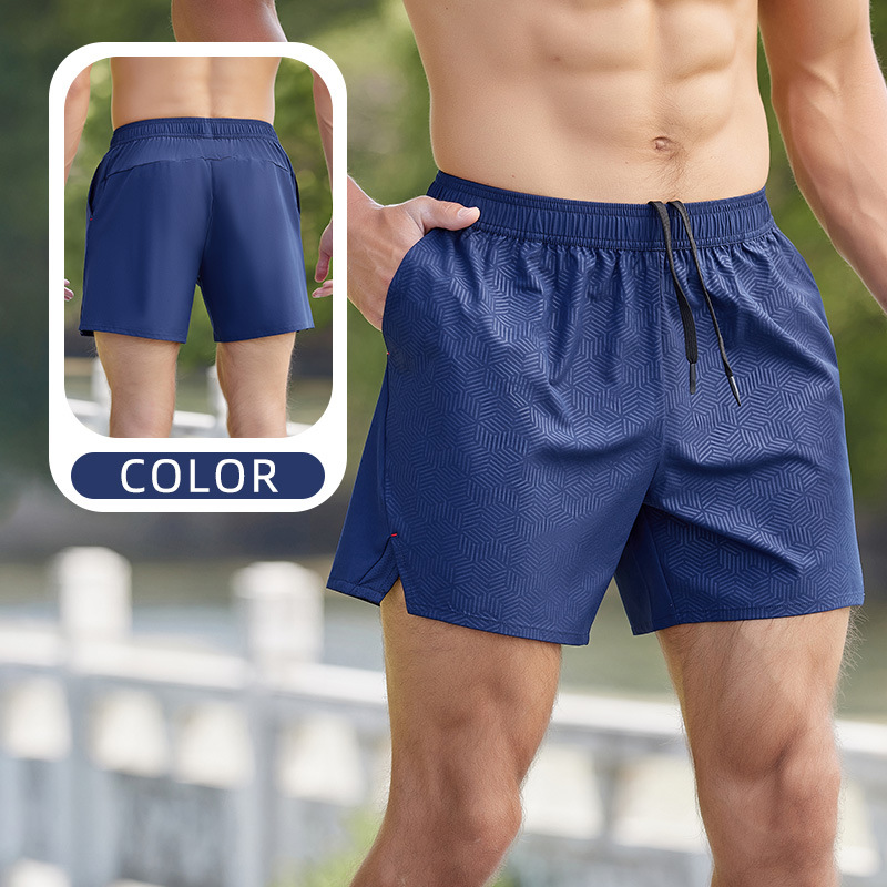 Verano nuevos pantalones cortos casuales de talla grande para hombres transfronterizos costura pantalones cortos transpirables de secado rápido pantalones cortos de fitness para correr al aire libre image 9