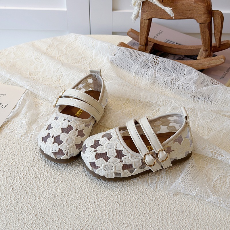 Sapatilhas de Ballet Infantis em Malha, Respiráveis, para Primeiros Passos, com Sola Macia, Ideais para Crianças em Idade Pré-Escolar._voghion.com