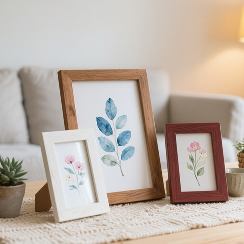 Modern Minimalist 6inch Creative Photo Frame Display 7-Inch 8-Inch 10inch 12inch A4 Framed Picture Frame Outer Frame Wall-Mounted Photo Frame