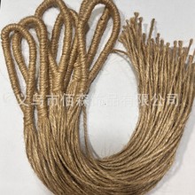 手工编织拉环印尼黑果摇铃手把半成品果壳diy材料包麻绳编绳包挂