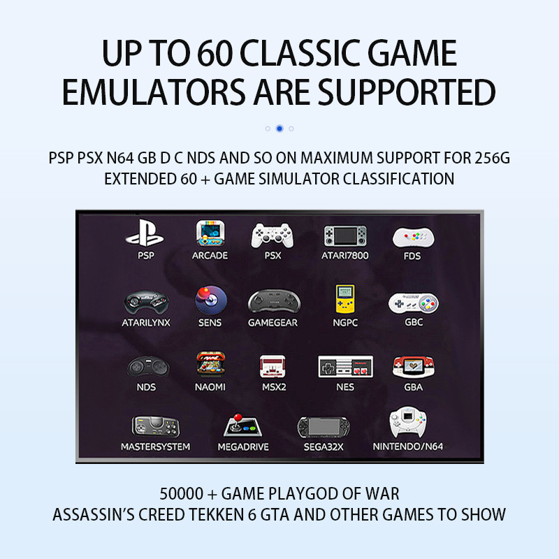 Consola de Juegos G11PRO Transfronteriza, Cuidadosamente Seleccionada, Receptor de TV 4K con Sistema Dual Android, Inalámbrico, para Dos Jugadores