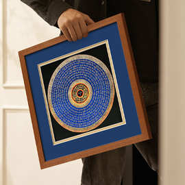 唐卡六字真言小众高级感客厅沙发背景墙壁装饰画餐厅玄关走廊挂画