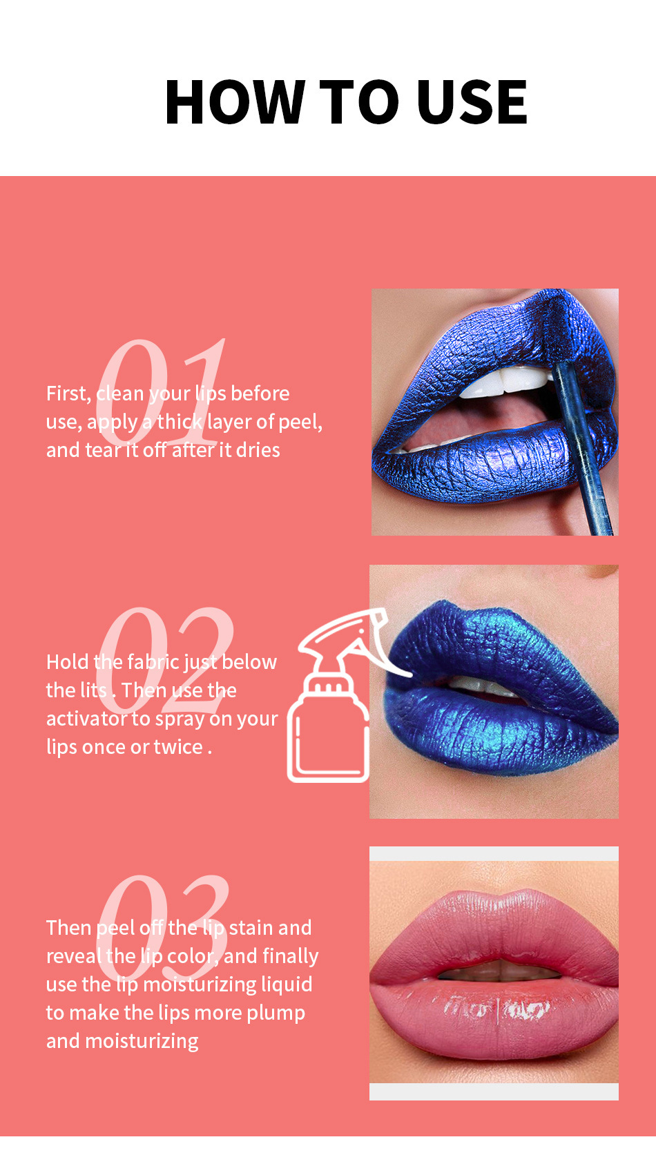 Fit Colors Peel-off lip gloss matte finish with a base color, a cross-border Amazon bestseller undefined