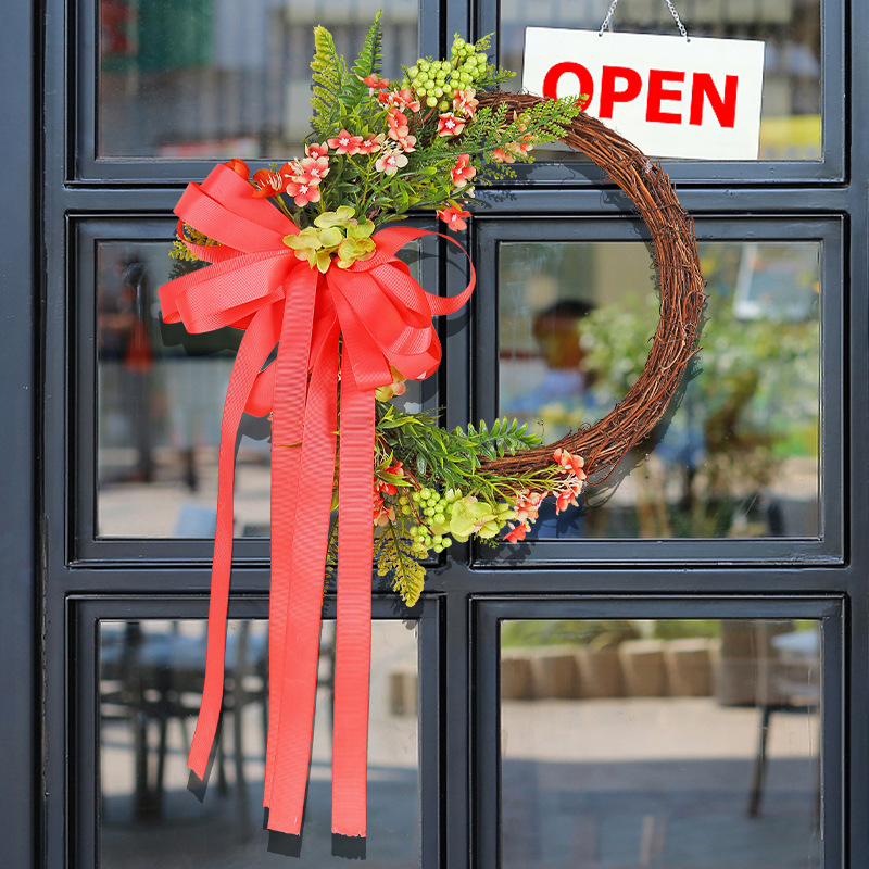 Hong Kong amor flor artificial al por mayor 2024 nuevo arco cinta rama muerta Garland patio Aire Libre decoraciones del partido