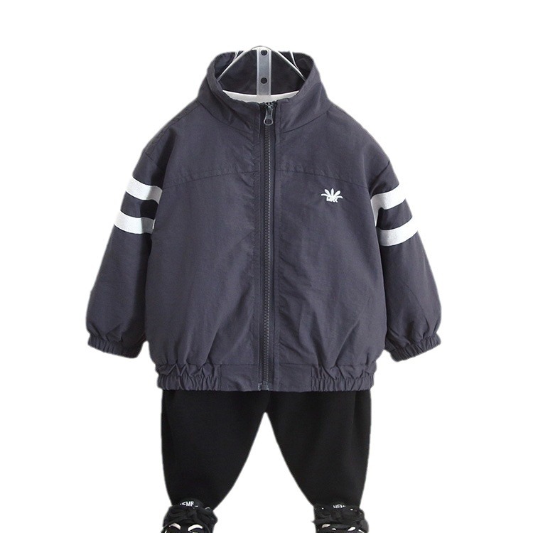 6304 chaqueta de otoño para niños 2025 nueva chaqueta de estilo occidental de otoño para niños coreanos